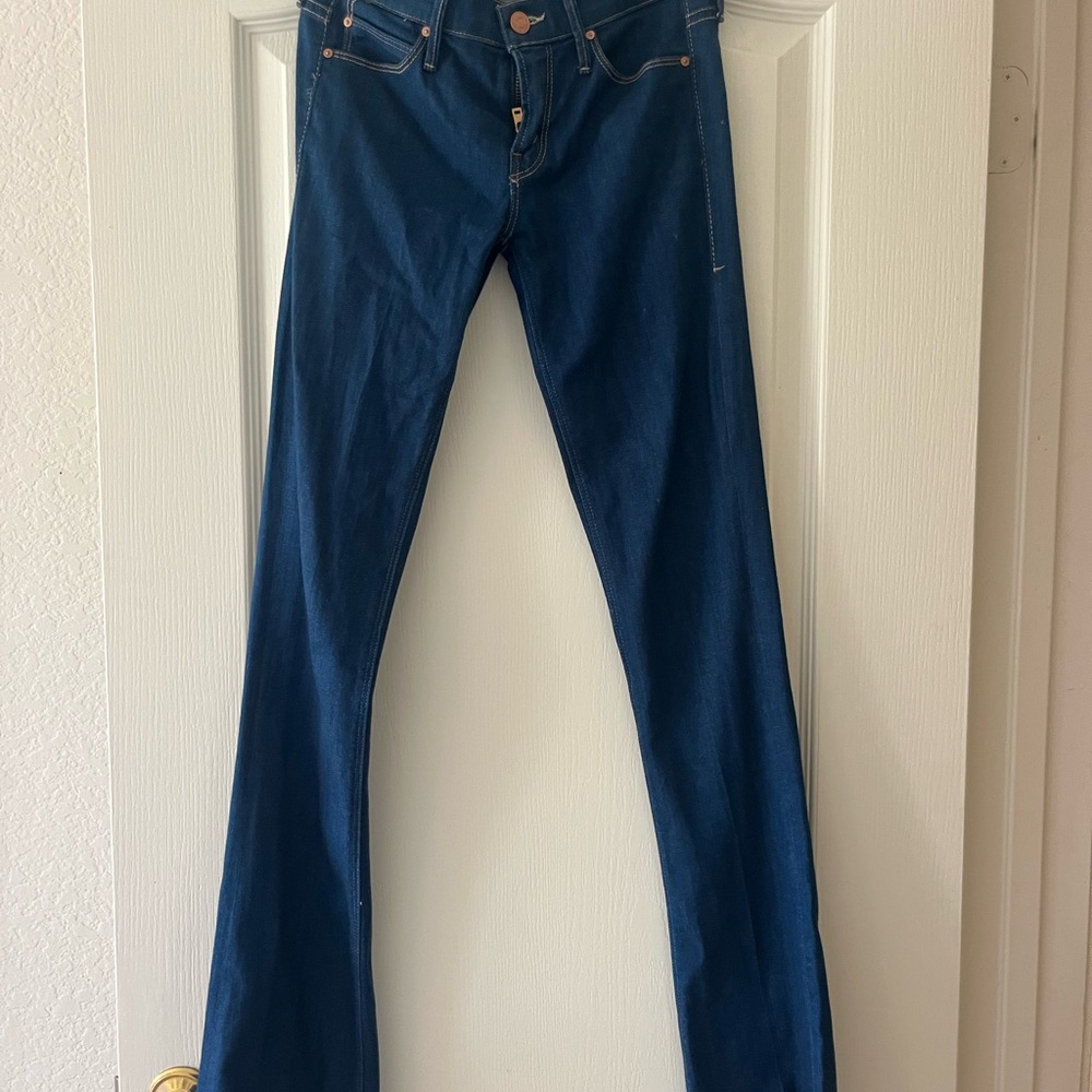 MOTHER Dark Blue Boot Cut Jeans
